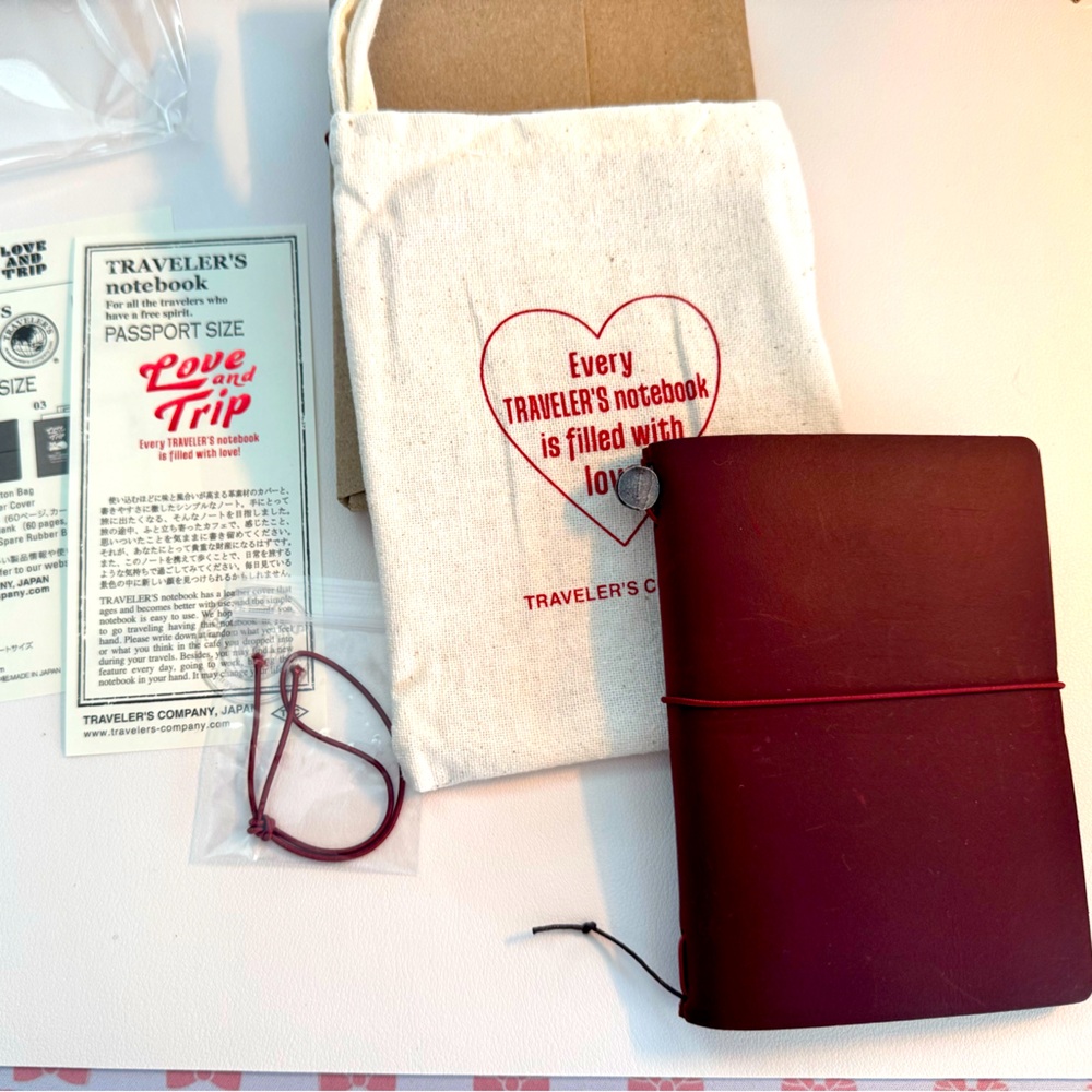 Red Traveler's Company Love and Trip PASSPORT - 2025 Limited Edition Cover